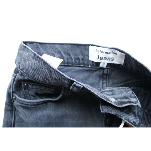 Reformation Cynthia High Rise Straight Long Jeans Seine Size 23 - Picture 5 of 6